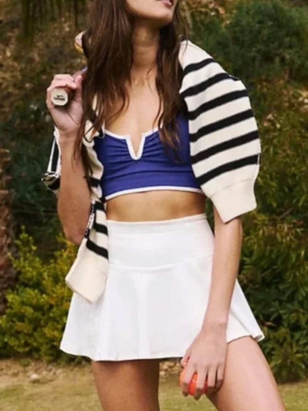 ✨ SALE✨ NWT Free People FP Movement Pleats and Thank You Skort White Tennis